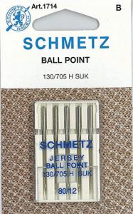 29343: Schmetz S1714 Ballpoint Needles 5-pk sz12/80