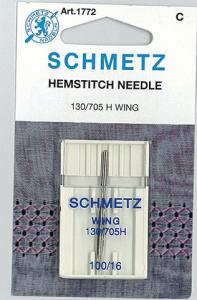 Schmetz S1772 Hemstitch Wing Needle 1pk, sz16/100 for Heirloom Sewing