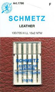 29352: Schmetz S1786 130/705H-L Wedge Point Leather Needles 5Pk Size 18/110