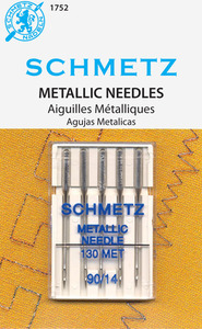 Schmetz S1752 Metallic Needles 5-pk sz14/90