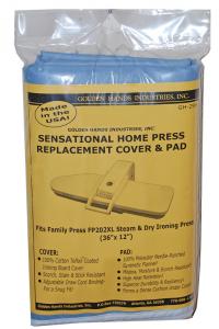 Golden, Hands, GH-299, Sensational, Home, Press, Replacement, Cover, and, Pad, for, Family, Press, FP202XL, 36" x 12", 100%, Cotton