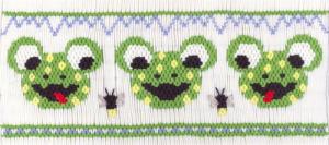Cross-eyed Cricket CEC260 Mouth Of The South Frog Smocking Plate