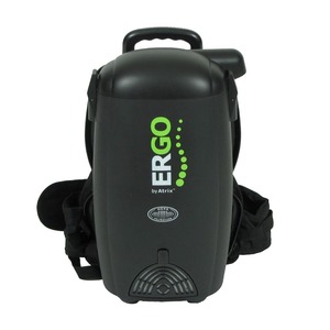 Atrix Ergo VACBP1 Lightweight HEPA Backpack Vacuum Cleaner/Blower, 10Lb, 8Qt, Floor Brush, 1400W, 12A, 106CFM, 72dB, 100"Waterlift, Requires Ext Cord*