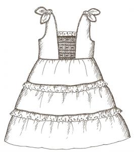 Primrose Lane  PL96B Miranda Dress, Shorts and Top sz 2-8 Pattern