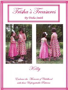 Trishas Treasures tt-kelly  Kelly  The Halter Dress Pattern Sizes 1 - 6  And 7 - 12