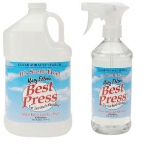 Mary Ellen Best Press Clear Starch 16oz Spray Bottle 6959A +1 Gal Jug Refill 6959REF Scent Free