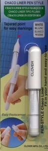 Clover CL4712A Chaco Liner Pen Style White
