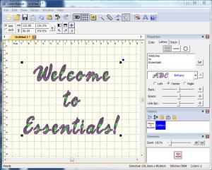 Embrilliance Essentials B1510 Basic Embroidery Graphics Software CD for Macintosh and Windows Computers, Splitting Designs for Multi Position Hoops