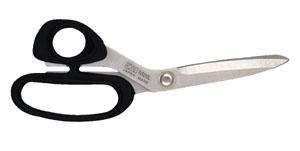 Kai 5210-L Left Hand 8-1/2" Dressmaking Style Shears, 3-3/8" Cutting Length, Bent Soft Black Handle, Blades are made of AU6 Japanese Stainless Steel
