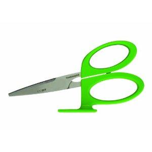 Kai PK2-GR 7 1/2" Pure Komachi2 Multi-Functional Kitchen Shears with a 2 3/4" Cutting Length, Green Handle, High Carbon Stainless Steel Blades, Stand Up Shears, Cut Herbs
