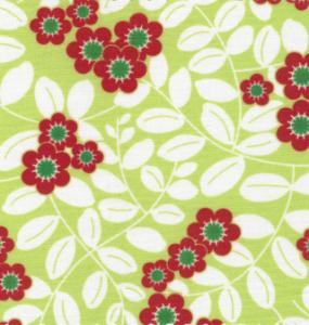 Fabric Finders  #1081 Chartreuse Floral 15 Yd Bolt 9.34 A Yd 100% Pima Cotton Fabric