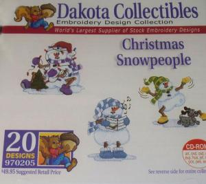 Dakota Collectibles 970205 Christmas Snowpeople Designs Multi-Form CD