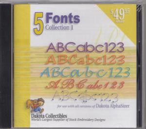 Dakota Collectibles 970235 Five Font CD For Dakota Sizer Software