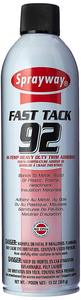 Sprayway SW092, Fast Tack Hi-Temp Heavy Duty Trim Adhesive Spray A92, 20oz Cans 24/Case
