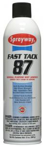 Sprayway, SW087, Fast Tack, General Purpose, Mist, Adhesive Spray, A087, 20 oz, 12 pk Cans, also for Embroidery Machine, Hoops, Frames, Stabilizers & Fabrics