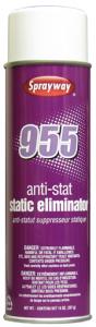 Sprayway SW955 A955 Anti-Stat, Static Eliminator, 14oz Spray Cans, 24/Case