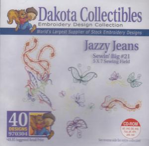 Dakota Collectibles 970304 Jazzy Jeans 5X7 Sewing Big 21 Designs  Multi-Formatted CD