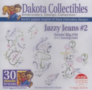 Dakota Collectibles 970396 Jazzy Jeans 5X7 Sewing Big 36 Designs CD