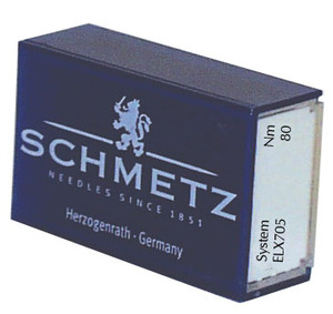 3492: Schmetz ELx705- 100 Serger Needles Sz 80/12-90/14 Regular Nickle Finish