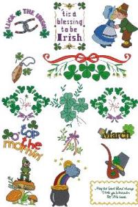 Down Home Dreams 160 The Emerald Isle Embroidery Designs Floppy Disk