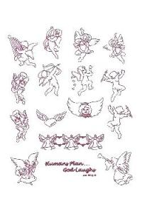 Down Home Dreams 186 Angelic Redwork Embroidery Designs Floppy Disk