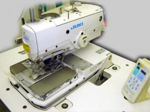Juki MEB 3200S Jacket Keyhole Eyelet Buttonhole, Industrial Top&Bottom Thread ChainStitch Sewing Machine, Stand, Panel, Auto Cut, ThreadTrim, FootLift