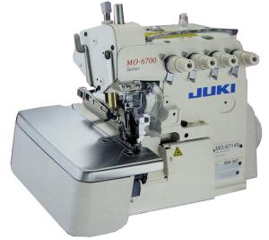 Juki MO6904S-OE4-40H 3-Thread Overlock Serger, 8500SPM, Standard 4mm Stitch Width, 4:1Diff.Feed, Submerged Platform, Servo Motor Power Stand Assembled