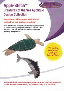 Floriani's Appli-Stitch  R-SCDP Creatures Of The Sea Applique Design Collection