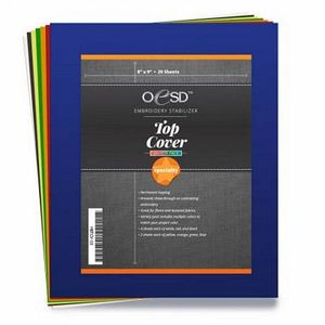 33136: OESD HBTCV-10 Top Cover Permanent Topping Variety Pack, 20 Sheets, 8x9" Cut Away
