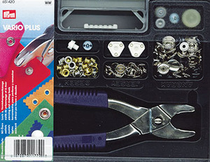 Dritz D651420 Vario Plus Snap & Eyelet Kit  Approximately 94 Pieces