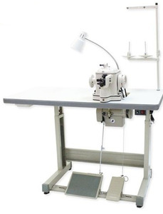 Techsew, 402, Fur, Disc, Feed, Industrial, Sewing, Machine, DC, Power, Stand