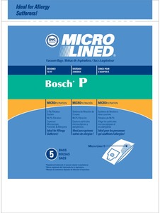 Bosch Bor-1486 Paper Bag, Micro Lined   Type P Bosch Dvc 5Pk