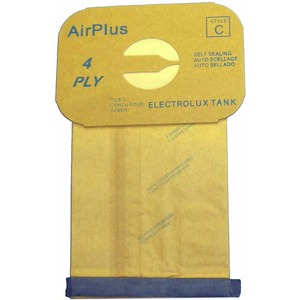 Electrolux Replacement Exr-14055 Paper Bags, Lux Tank 4Ply Env 12Pk