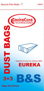 Eureka Replacement Er-14025 Paper Bag, Eur Style B&S 1700/3700 Env 3Pk