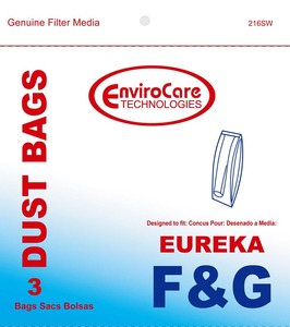 Eureka Replacement Er-14065 Paper Bag, Eur Style F&G Esp Models Env 3Pk