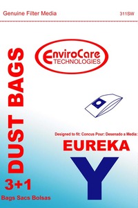 Eureka Replacement Er-14255 Paper Bag, Style Y Excal-Ibur Env 3+1 Pk