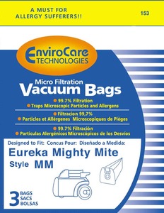 Eureka Replacement Er-1443 Paper Bag, Eur Style Mm  Microfilter Env 3Pk