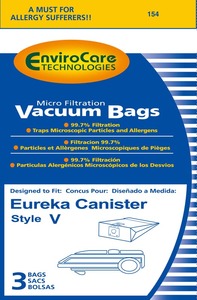 Eureka Replacement Er-1452 Paper Bag, Eur Style V   Microfilter Env 3Pk
