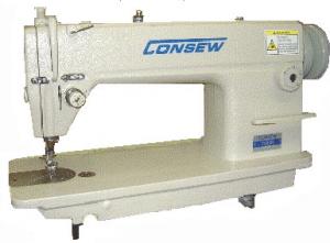 4261: Consew 7360RH-R SS High Speed Straight Lock Stitch Industrial Sewing Machine, 5mm Stitch Length, Auto Oil, Servo Motor Power Stand, up to 5000SP