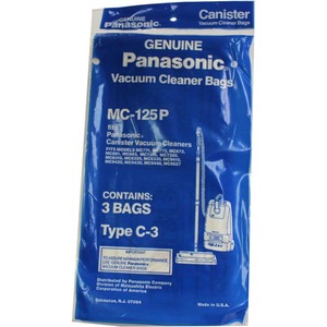 Panasonic P-Mc125P Paper Bags 3Pk, for Type C3 Canisters, Except 7080/7190
