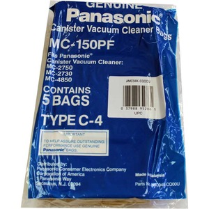 Panasonic Panasonic MC-150PF Paper Bag, Pana Type C4  Canister 2750  5Pk Fits MC-2750 MC-2730 MC-4850