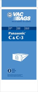 Panasonic Replacement Pr-1425 Paper Bag, Pana Type C/C3 Canister Dvc 3Pk