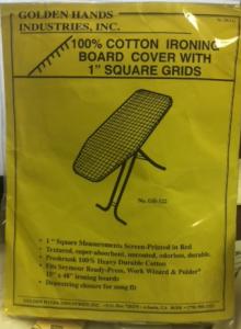 Golden Hands GH-121/122 15x45-48" Ironing Board Cover 1" Grids, Drawstring