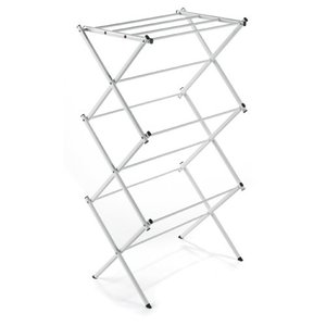 Polder Compact Accordion Clothes Drying Rack, White 8316P-90