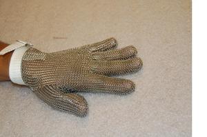 US Mesh, Artek, Steel Mesh, Safety Glove, PGM804C, 3 Finger Mitten,  Small, Medium, Large, Protects Hands, if using, open blade, cutting tools, knife, sharpener, hook, punch