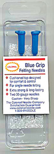 Blue Grip 6546A Barbed HandHeld Felting Needles 2/pk for Needle Punch