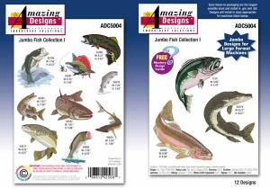 Amazing Designs / Great Notions  5004 Jumbo Fish Collection I Multi-Formatted CD