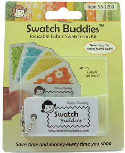 Swatch Buddies SB-1200 Fabric Fan, 12 pack