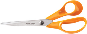 ORNG HANDL-FISKAR SEAMST SCISSR, Fiskars 5437 8" Seamstress Scissors Shears Trimmers, Ergonomic Handles
