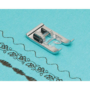 6748: Brother XD0810031 Transparent See Thru Foot N for up to 7mm Wide Zigzag